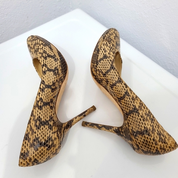 Jimmy Choo London Romy Snakeskin Platform Heels - Picture 8 of 14